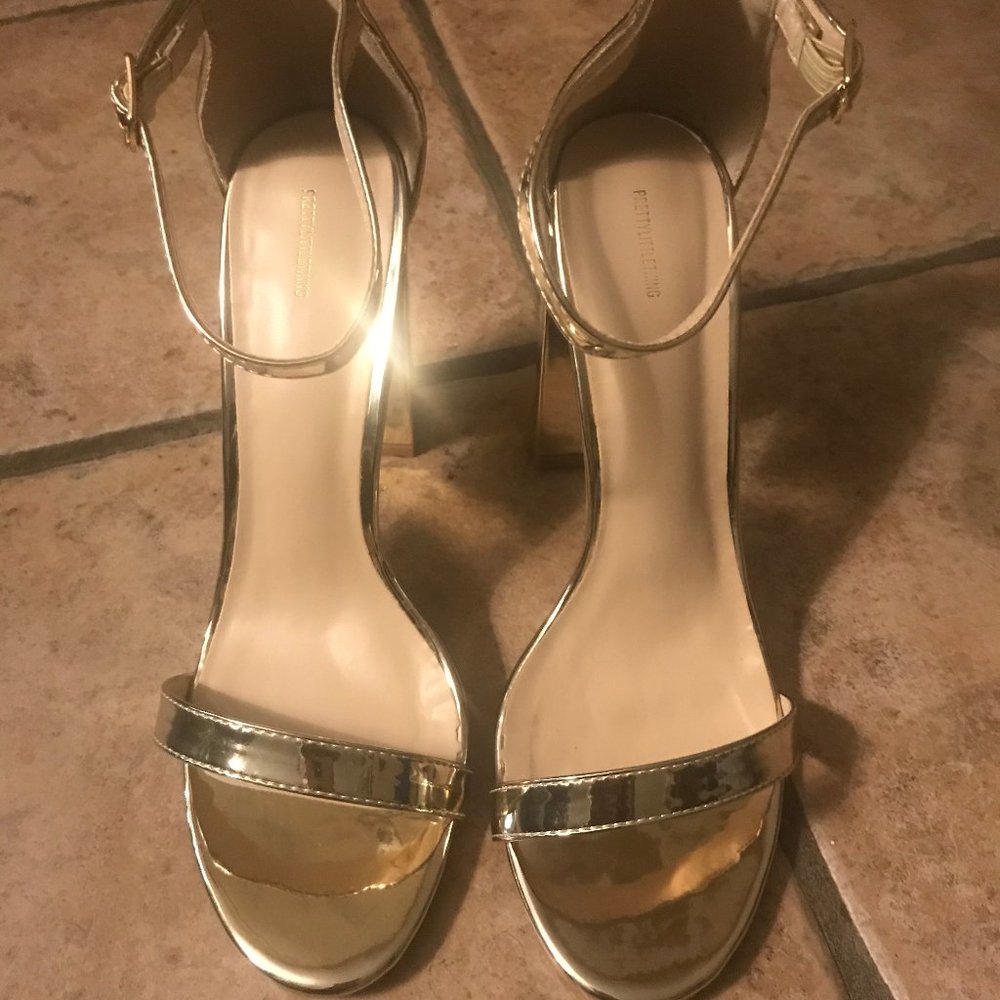 Gold 4.5" Heels